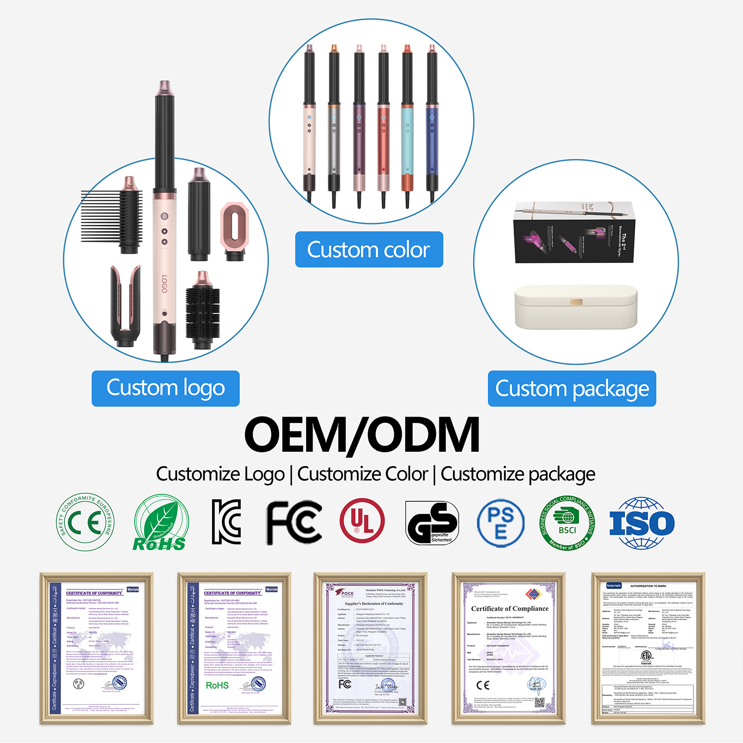 7-in-1 Haarstyling-Set mit Föhn-Bürste 4