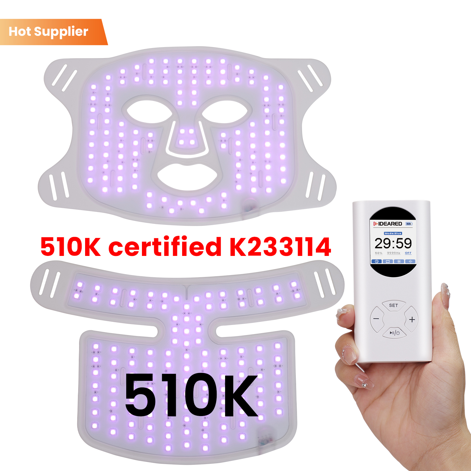 LED-Lichttherapie-Maske aus medizinischem Silikon 3