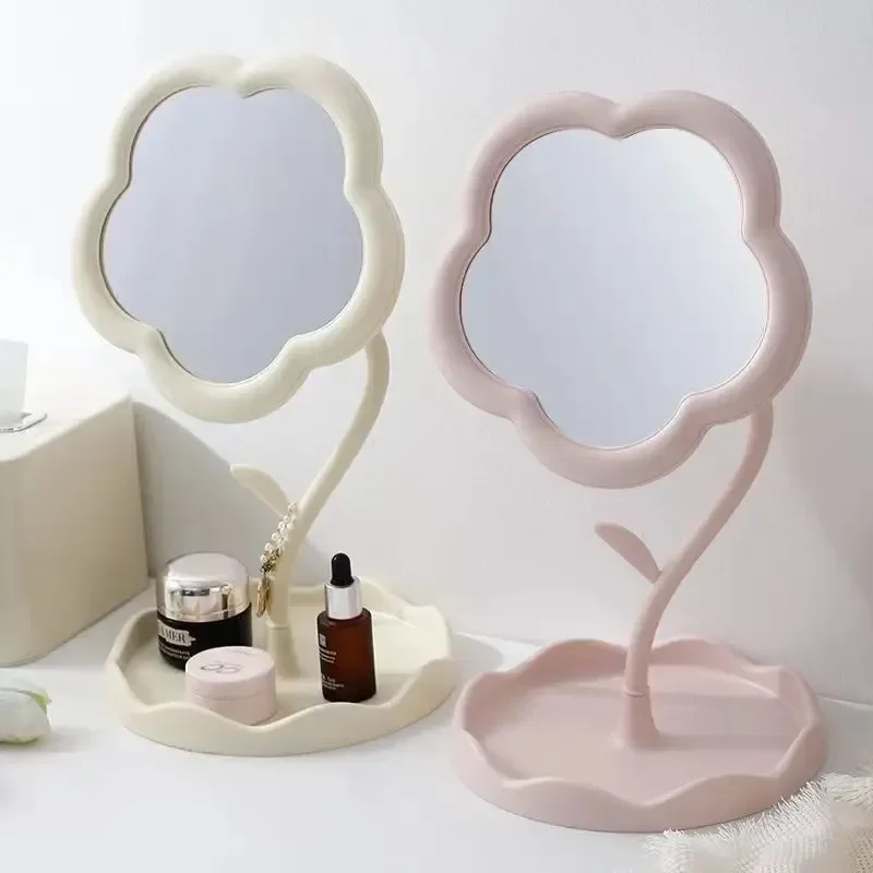 Kreativer Blumen-Desktop-Spiegel für Schminktisch 2