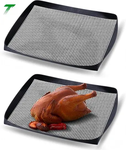 Antihaft-PTFE-Heißluftfritteusenkorb aus Netzgewebe