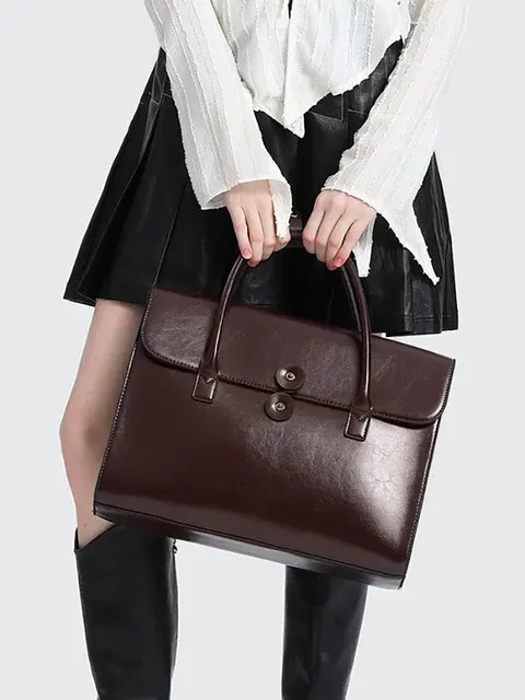 Damen-Ledertasche Aktentasche 4