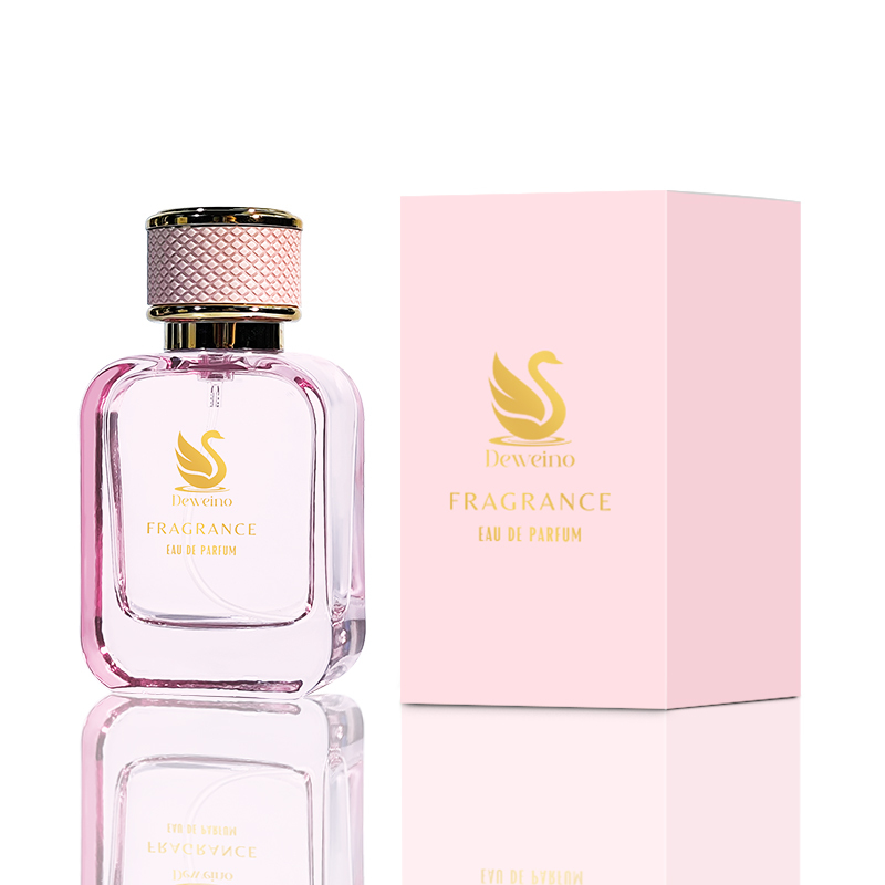 Luxuriöse Leer-Parfümflasche 50 ml in Schwarz-Pink 4