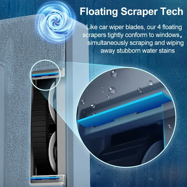 Fensterroboter mit Lasersensor und Wischfunktion 3