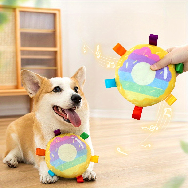 Plüsch-Frisbee für Hunde im Freien
