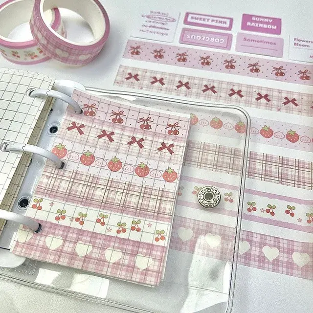 Erdbeer-Washi-Tape-Set 3