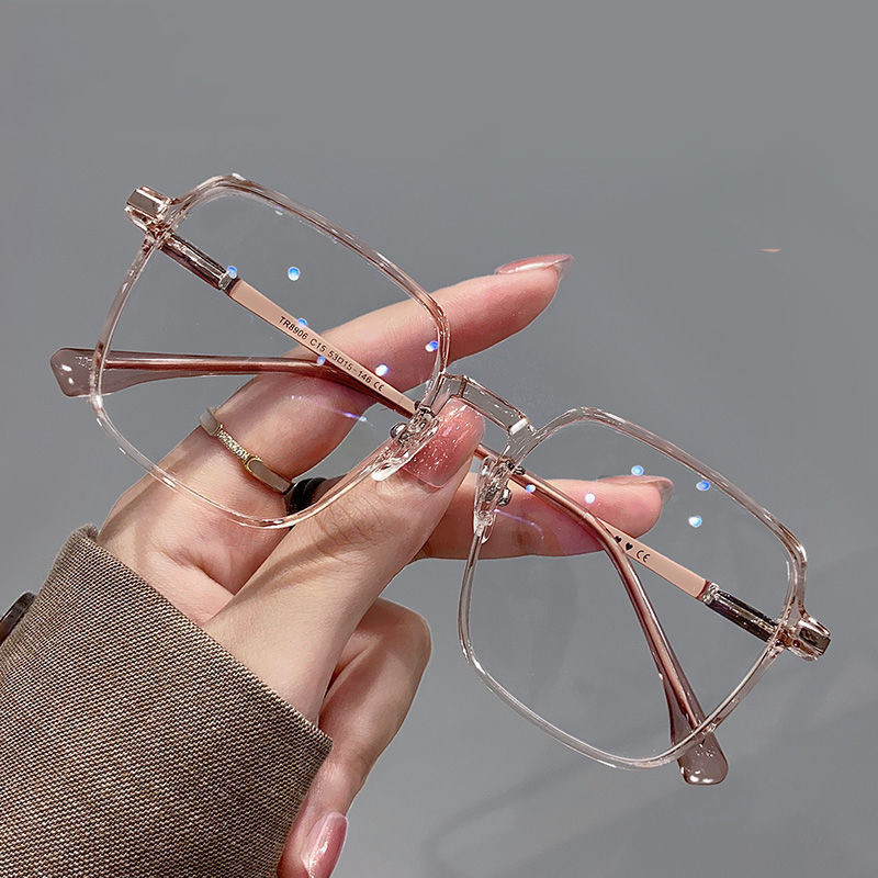 Retro-Blaulichtfilter-Brille mit Quadratrahmen 2
