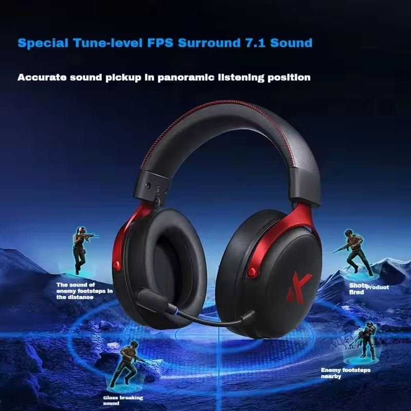 Kabelloses RGB-Gaming-Headset mit Noise-Cancelling 4