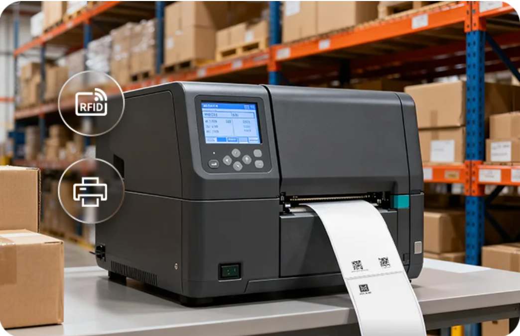 Bedruckbarer RFID Paketaufkleber Asset Tracker 4