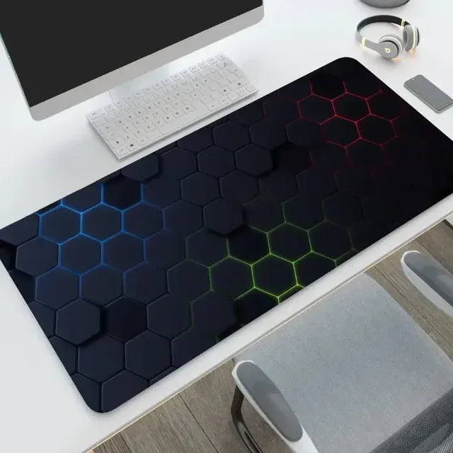XXL-Sechseck-Gaming-Mauspad mit Gummiunterseite 4