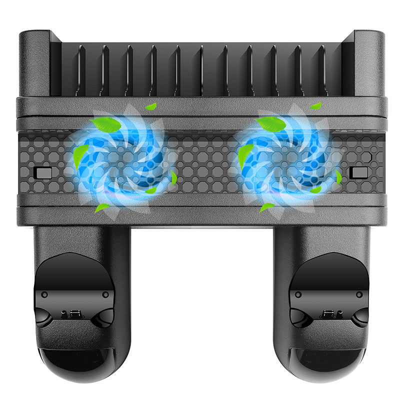 3-in-1 PS4 Ladestation mit Kühllüfter 2