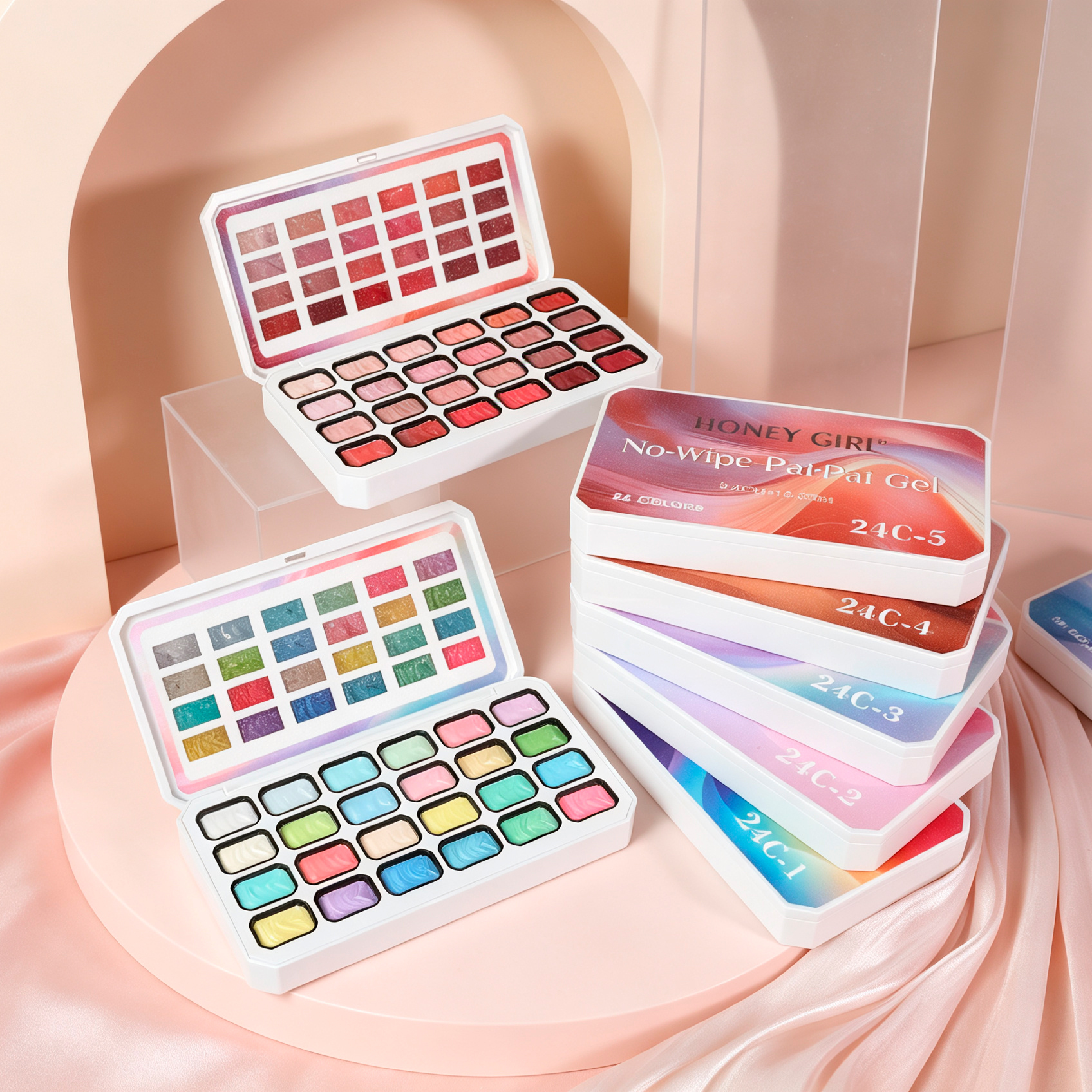 24-Farben Magnet Gel Palette Ombre
