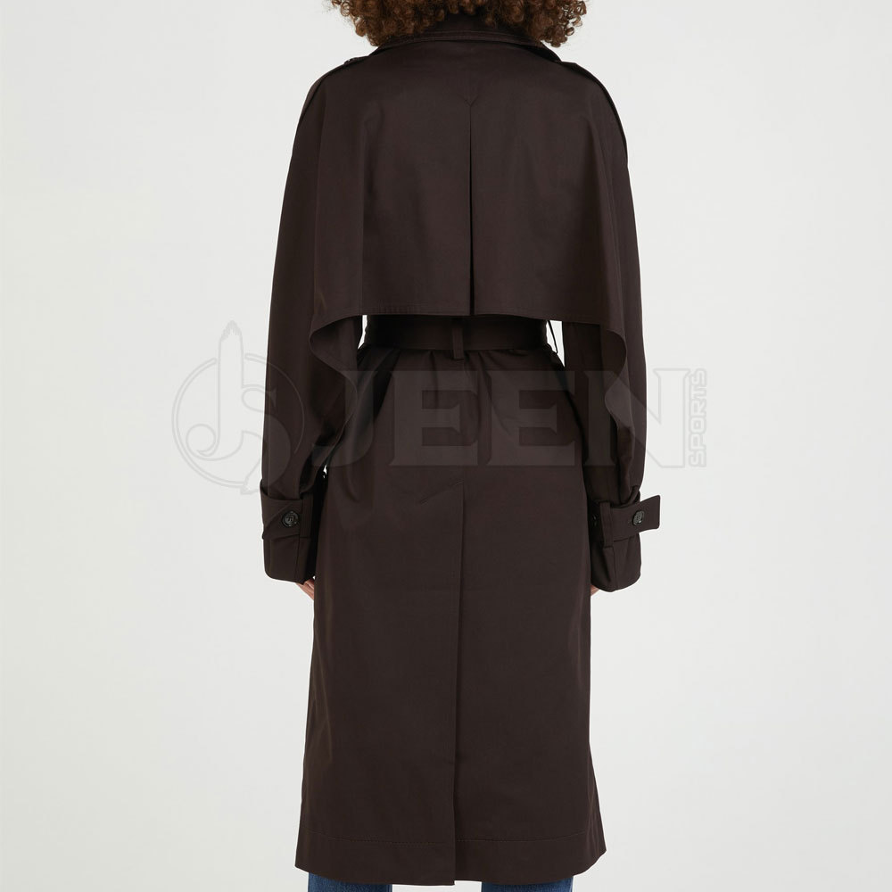 Damen Langer Wintermantel mit Seitentaschen 3