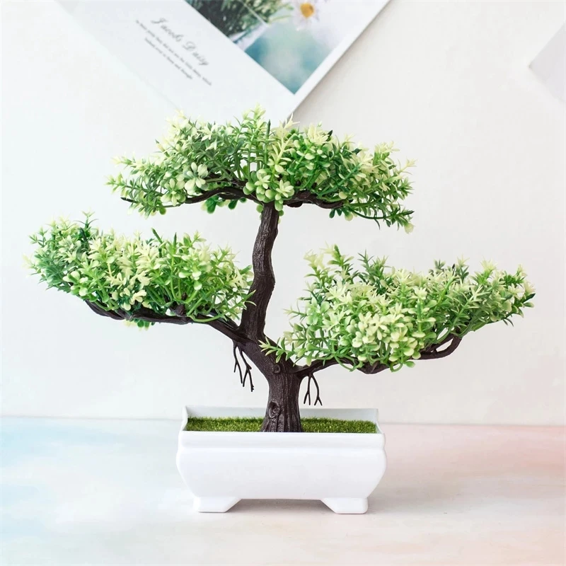 Künstlicher Bonsai-Baum im Dekotopf 4