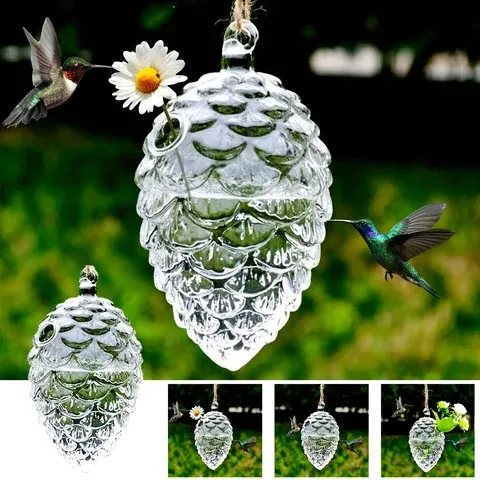 Glas-Kolibri-Futterspender