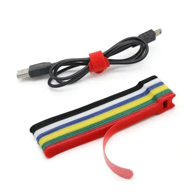 Lösbare Nylon-Kabelbinder in Schwarz, 15–30 cm 4