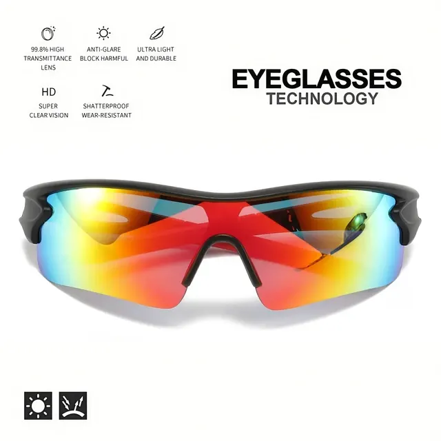 Leichte Wickel-Sportbrille mit UV400-Schutz 2