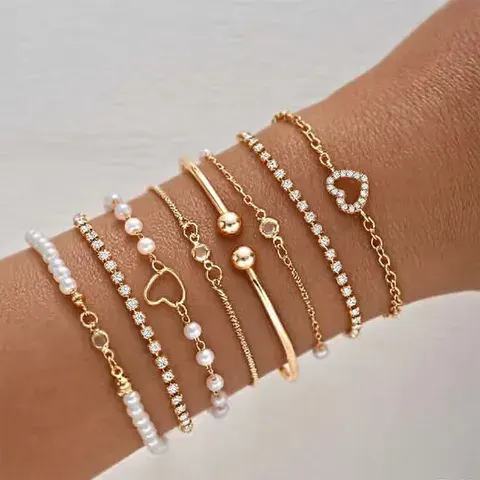 Strass-Armband-Set