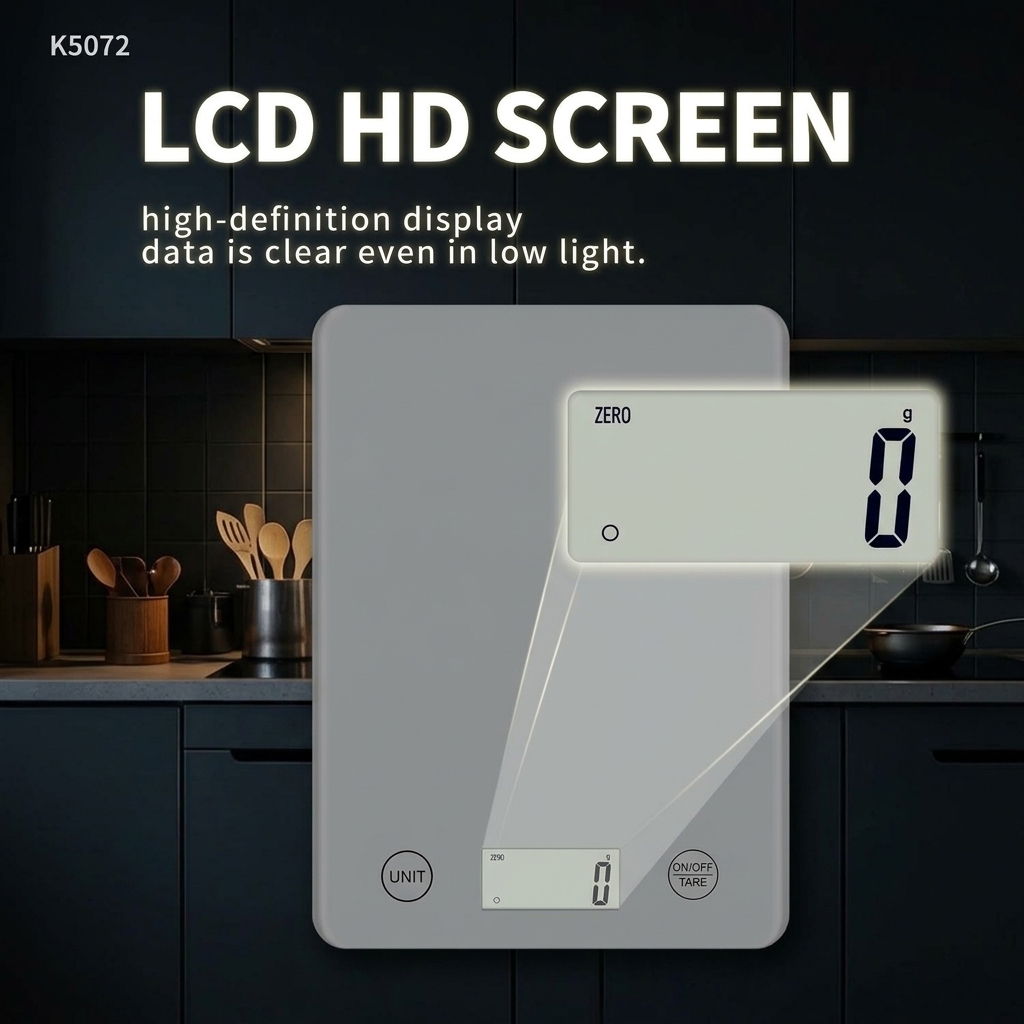 Digitale Küchenwaage 15 kg mit LCD 3