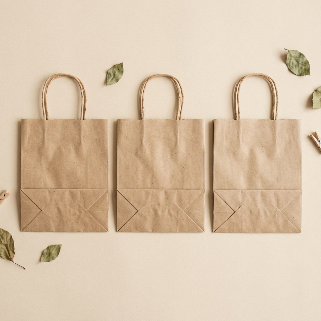 Matte weiße Luxus-Papiertragetasche 2