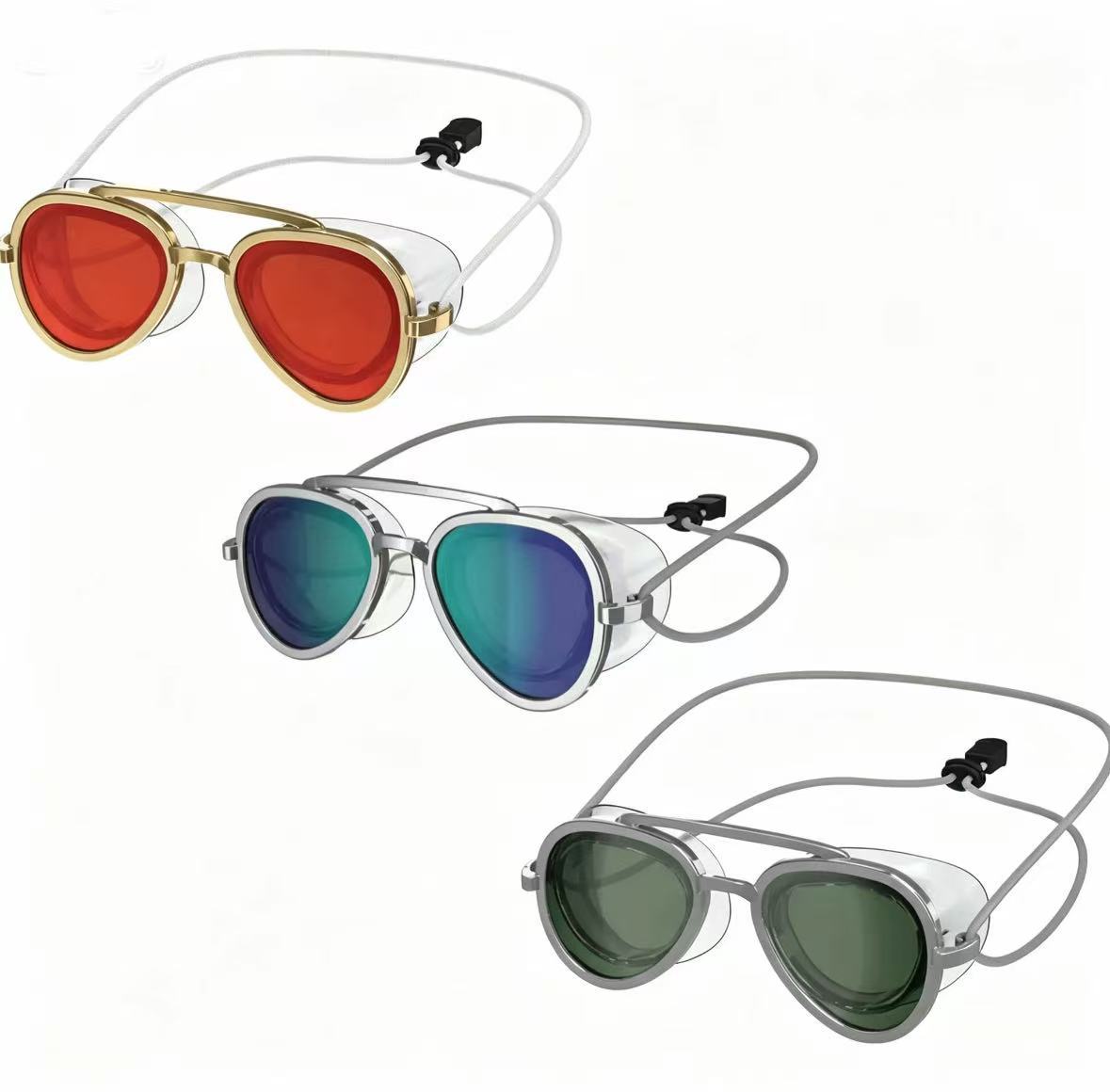 Vintage Gold Aviator Schwimmbrille