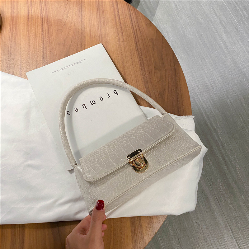 PU-Damenhandtasche mit Schloss