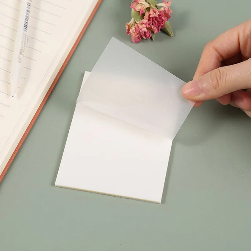 50 transparente wasserfeste PET-Haftnotizen 3
