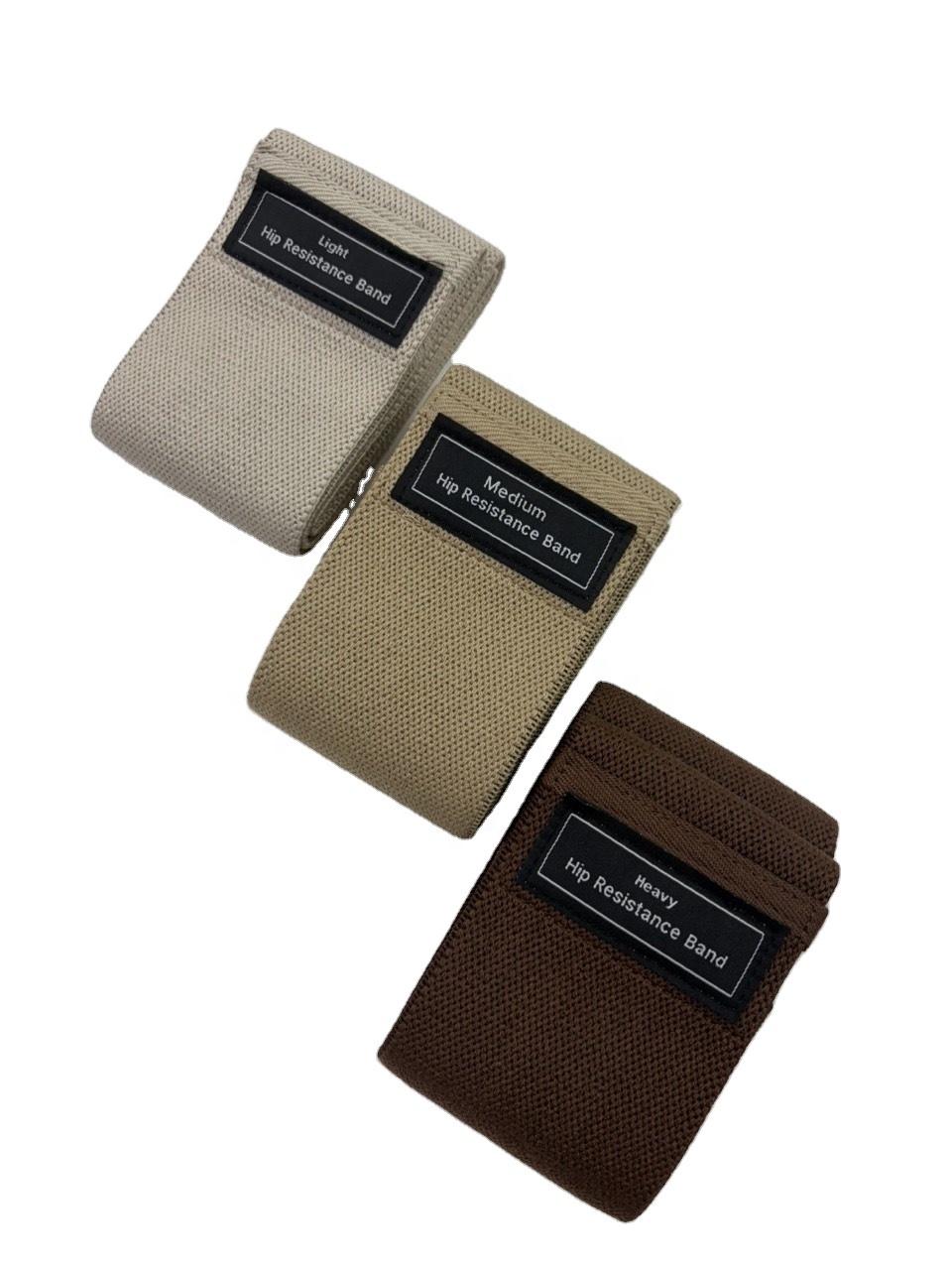 Beige Widerstandsbänder Set für Yoga