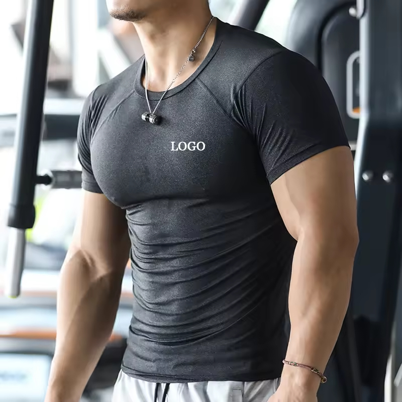 Herren-Kompressionsshirt, schnelltrocknend, Polyester 4
