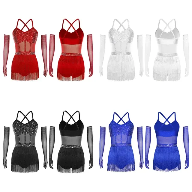 Glitzer-Latein-Tanzkleid 2