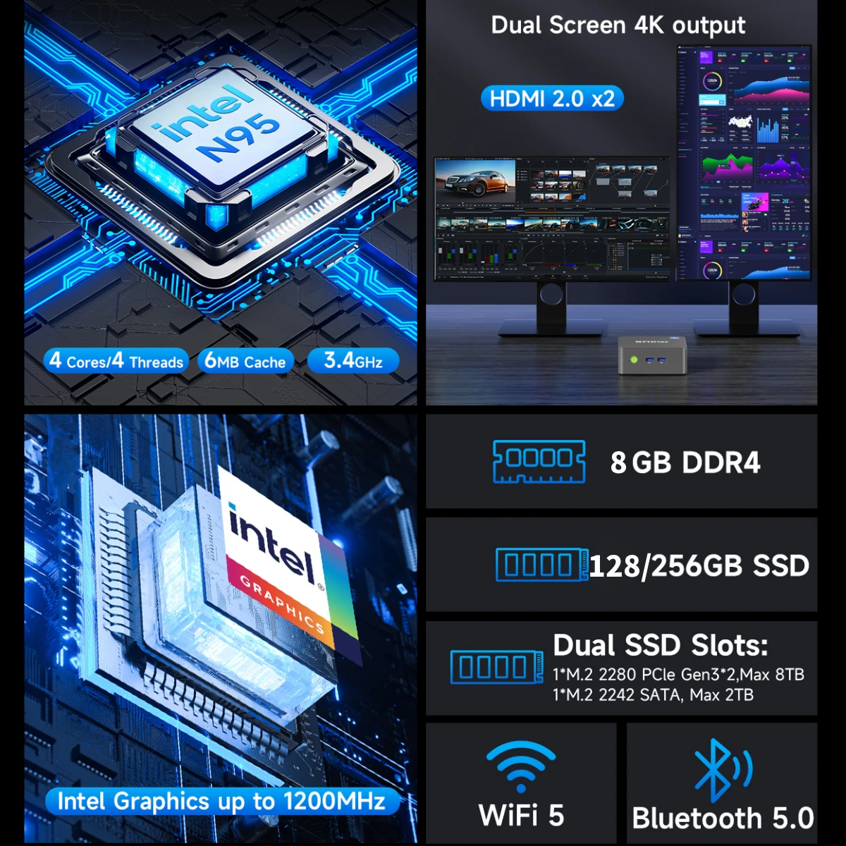 Kompakter Mini-PC mit 8 GB RAM 2
