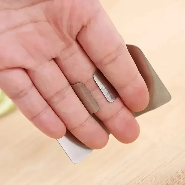 Edelstahl Fingerschutz für Gemüseschneiden 4