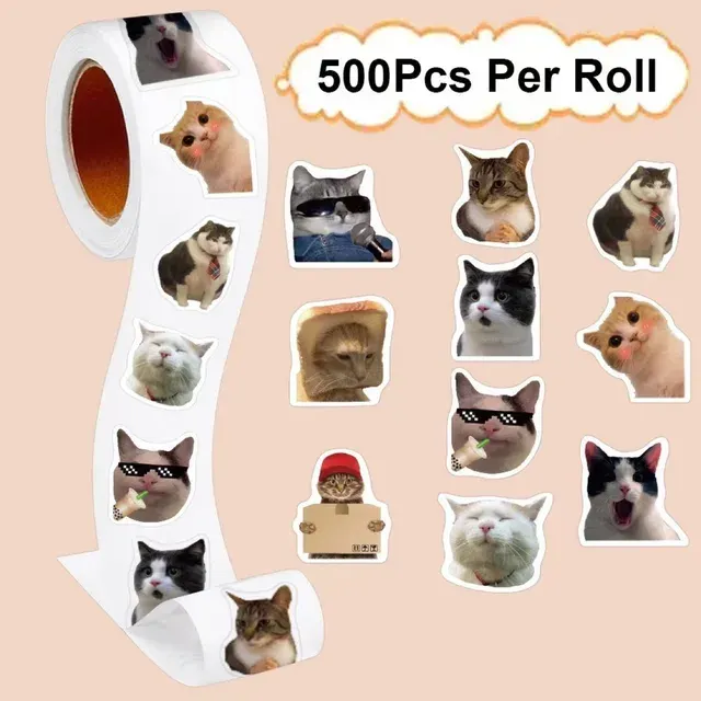 Süße Katzen-Graffiti-Sticker Set 500 Stück 2