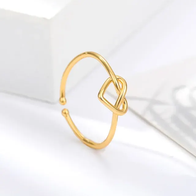 Edelstahl Paarringe Gold Herzform Hochzeit 4