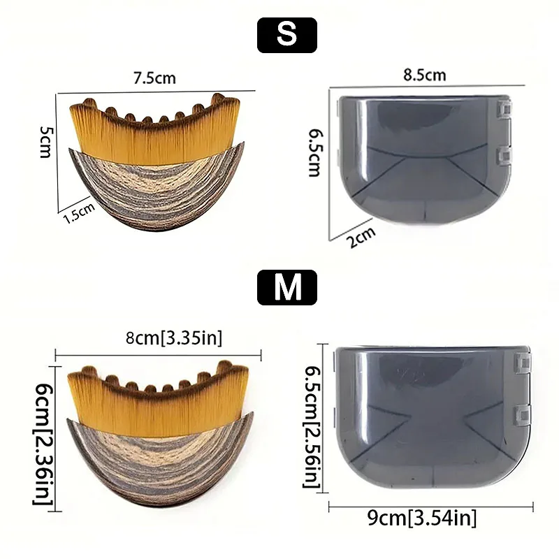 Ergonomische Lymphkonturbürste für das Gesicht