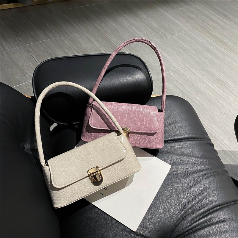 PU-Damenhandtasche mit Schloss 3