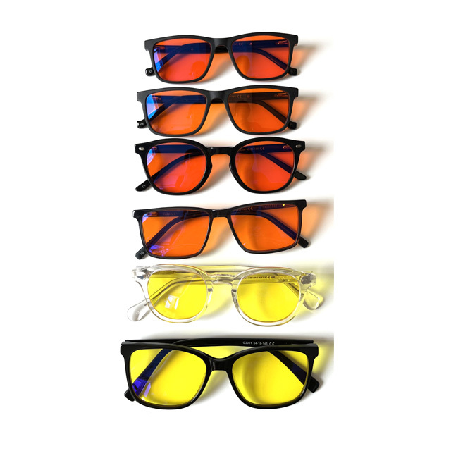 Gelbe Blaulichtfilter-Brille für Nachtfahrten