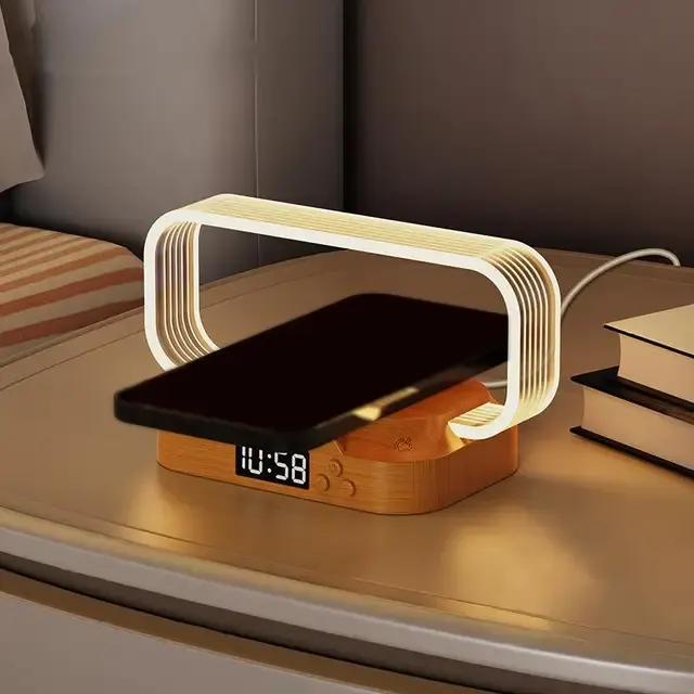 LED-Tischlampe mit Uhr 2