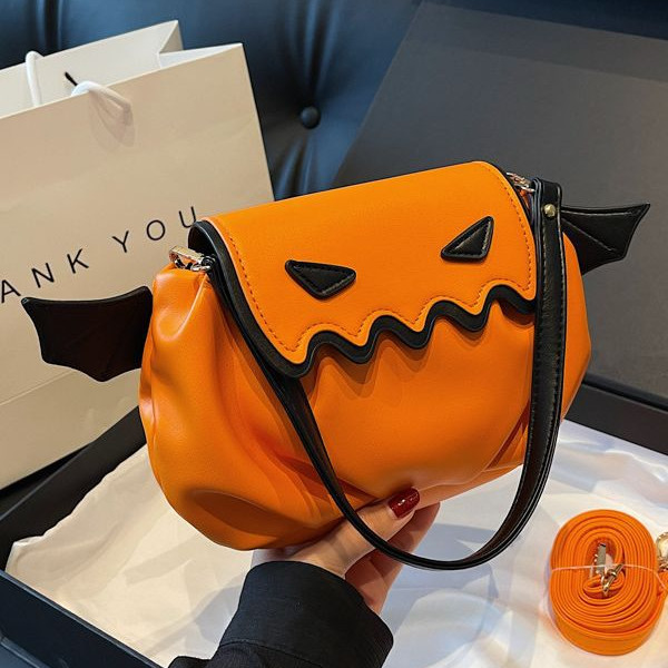 Halloween-Umhängetasche Mit Kürbismotiv 3