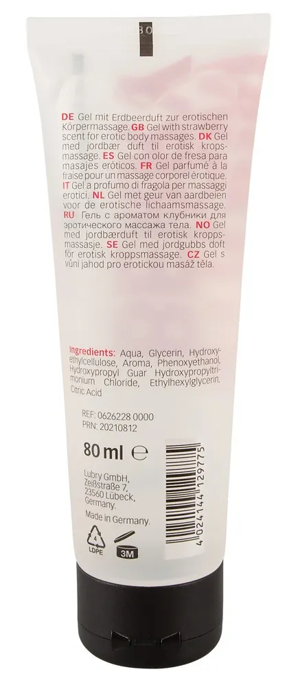 Massagegel Erdbeer-Aroma 2
