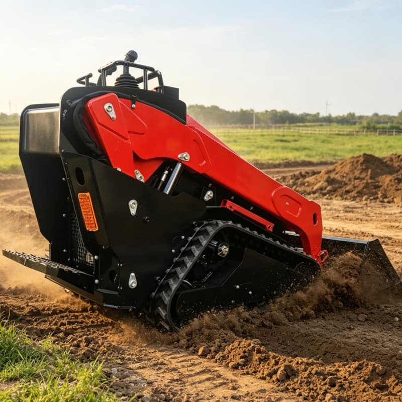 Kompakter Diesel-Minibagger mit Schaufel 3