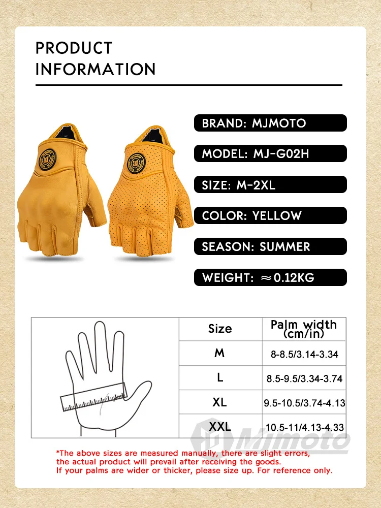 Leder-Motorradhandschuhe 3
