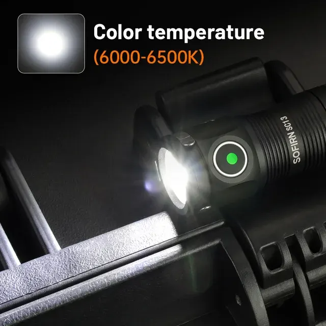 Taktische LED-Taschenlampe mit Magnet, 1300 Lumen 3