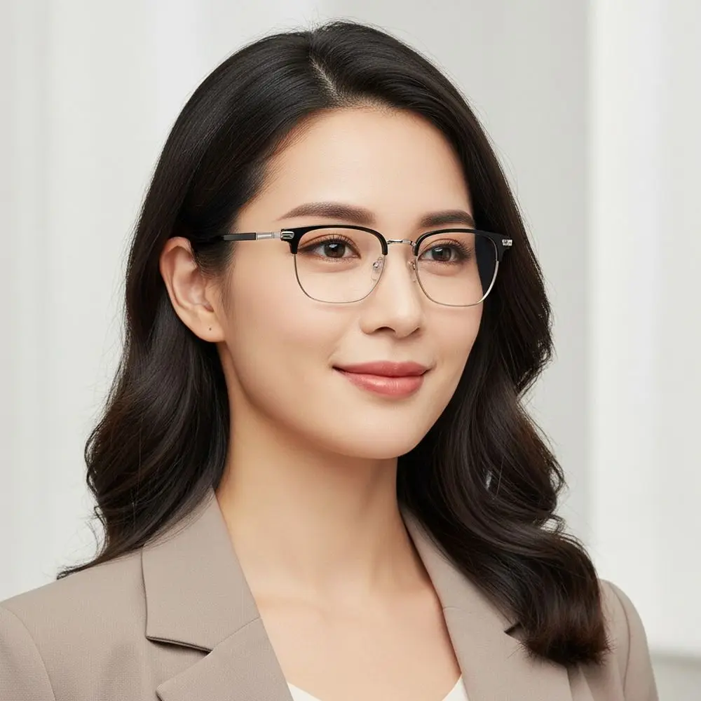 Anti-Blaulicht-Lesebrille Unisex mit Augenbrauenrahmen 3