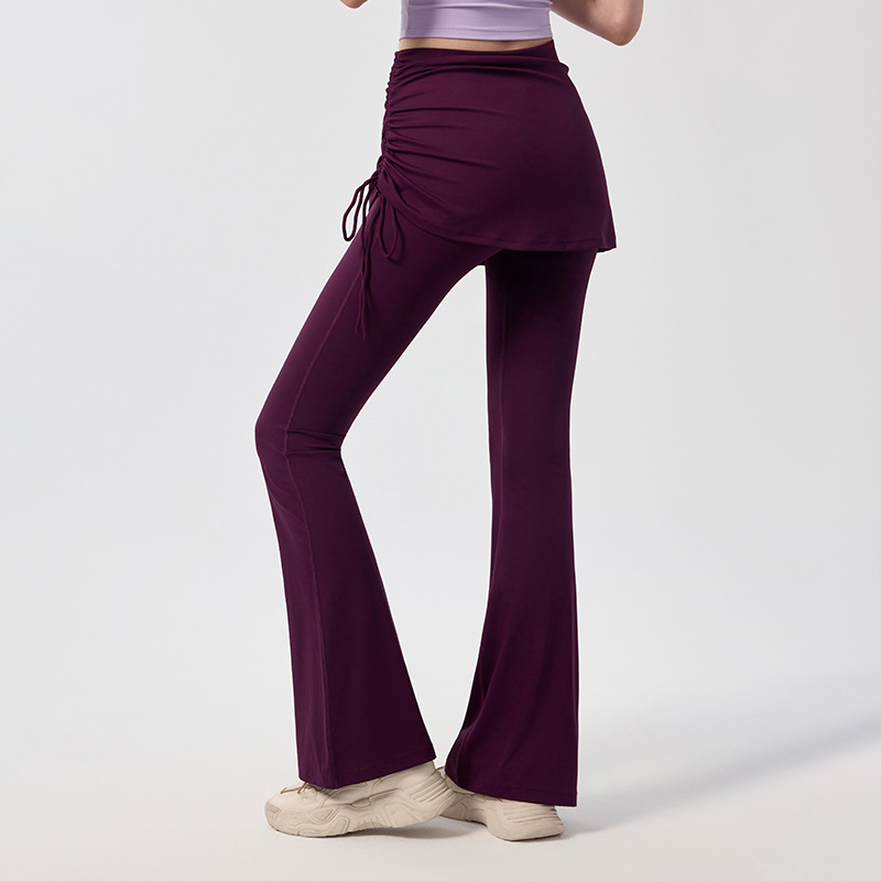 Zweiteilige Damen-Yogahose im Rockstil 3