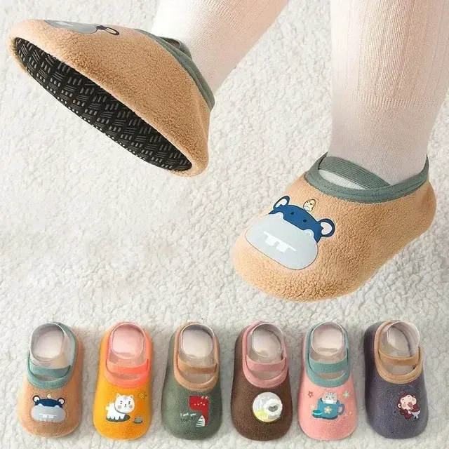 Anti-Rutsch Babysocken mit Gummisohle 3