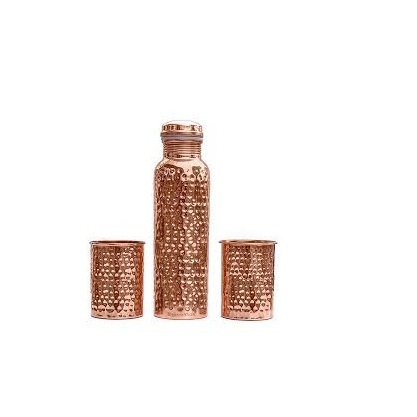 Glas-Trinkflasche mit Zeitmarkierung 2