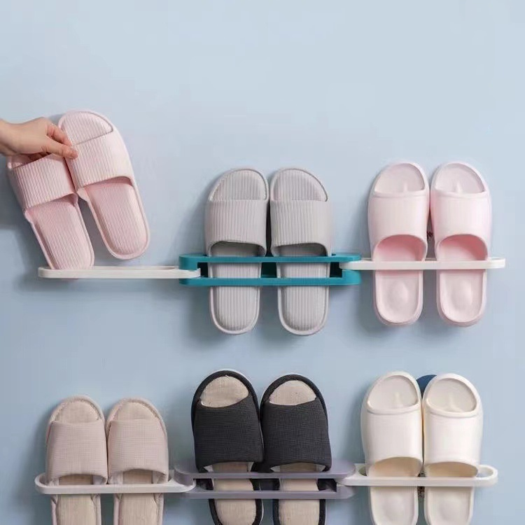 Faltbares Kunststoff-Schuhregal für Badezimmer 2
