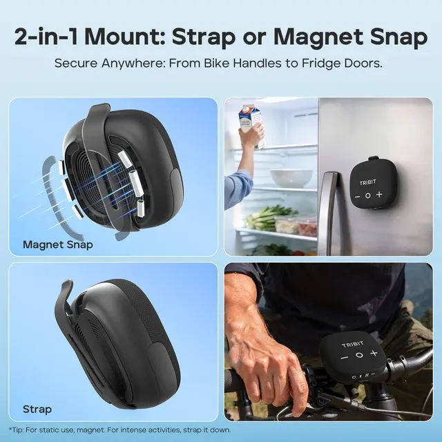 Wasserdichter Outdoor-Bluetooth-Lautsprecher mit Magnet 2