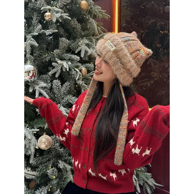 Katzenohren Bommelmütze 3