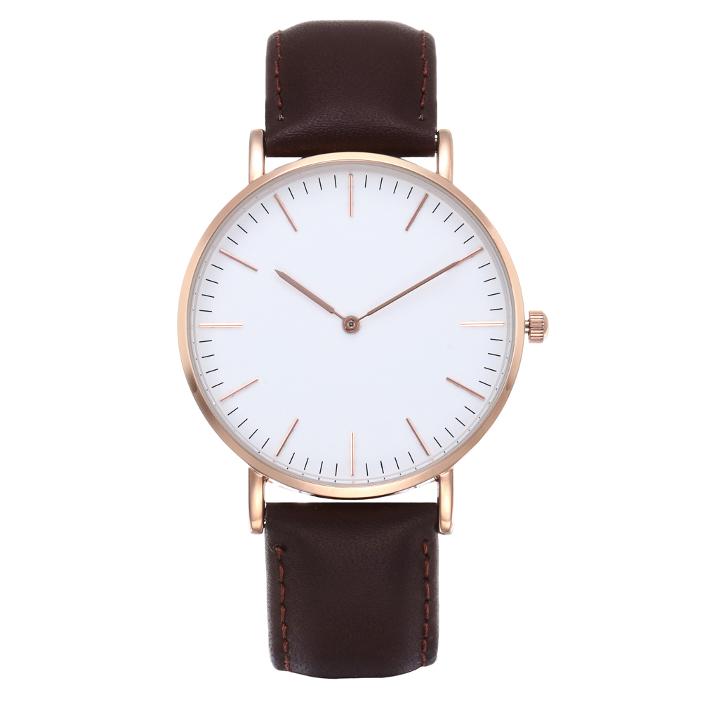 Ultradünne Unisex-Quarzuhr im Minimalstil